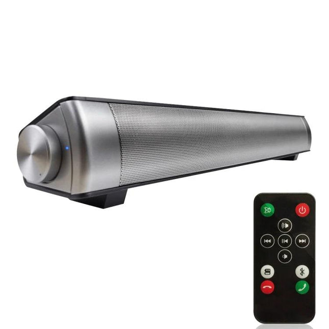 Bluetooth Soundbar For TV And Wireless Music Streaming Compact with rechargeable battery remote USB AUX pairing