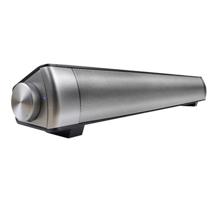Bluetooth Soundbar For TV And Wireless Music Streaming Compact sleek rechargeable soundbar boosts dialogue bass with USB AUX