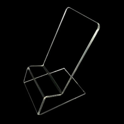 Transparent Acrylic Stand for Smartphones Up to 5.5 Inches - clear durable acrylic desk phone stand for hands-free viewing