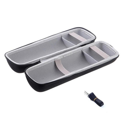 Lightweight PU Leather Speaker Carry Bag For Daily Outings with padded interior and cutouts for JBL Charge 3 controls
