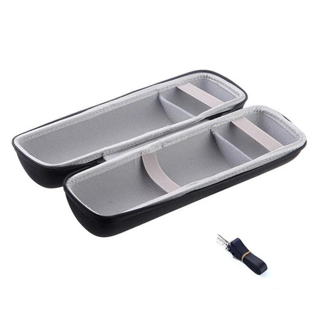 Lightweight PU Leather Speaker Carry Bag For Daily Outings with padded interior and cutouts for JBL Charge 3 controls
