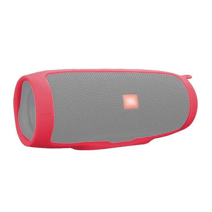 JBL Silicone Speaker Cover With Carabiner Strap For Travel pink protective case for Charge 3 speakers, clip-on