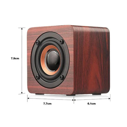 Wooden Bluetooth Speaker Compact Home Companion