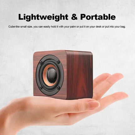 Wooden Bluetooth Speaker Compact Home Companion