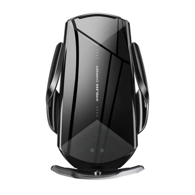 Q2 Magnetic Car Holder for Wireless Phone Charging - black 15W wireless charging car mount securing phone for navigation and hands-free calls