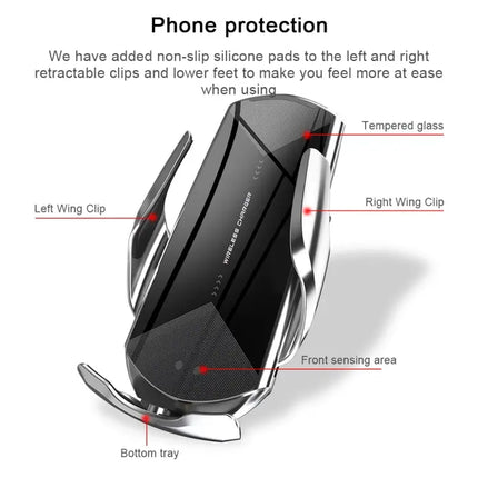 Q2 Magnetic Car Holder for Wireless Phone Charging