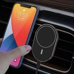 Magnetic 15W Qi Wireless Car Vent Charger with X19 Mount for Fast Charging