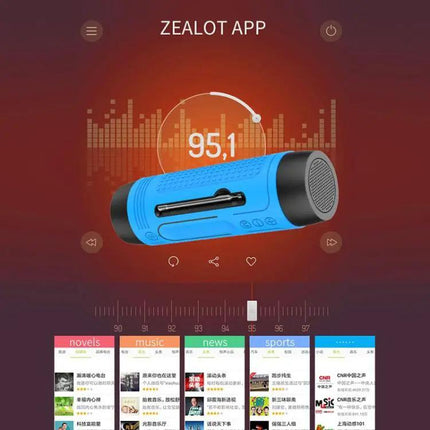 ZEALOT Portable Bluetooth Speaker With Strap | Syndmart