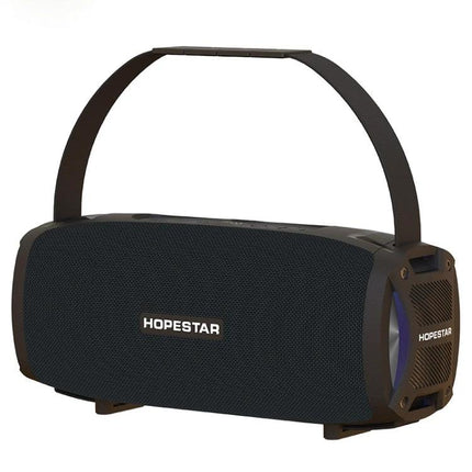 HOPESTAR Portable Bluetooth Speaker Weather Resistant compact IPX6 outdoor speaker with handle, USB, TF, hands-free calls