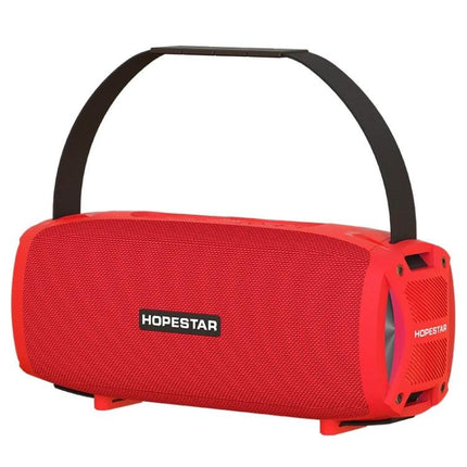 HOPESTAR Portable Bluetooth Speaker Weather Resistant red portable speaker with strap, IPX6 splash resistant outdoor audio