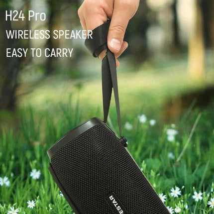 HOPESTAR Portable Bluetooth Speaker Weather Resistant compact IPX6 outdoor speaker with strap for hikes and picnics