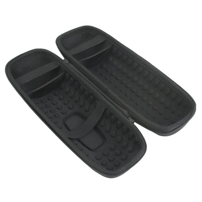 Portable Speaker Carry Case With Shoulder Strap For Travel open black hard-shell protective case with strap