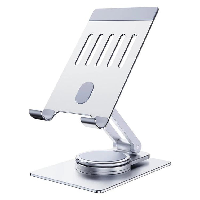 R-JUST Adjustable Folding Phone Holder for Versatile Viewing on desk, adjustable 360° metal stand for phone and tablet