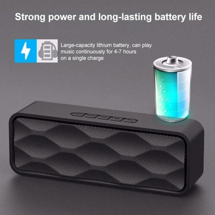 Compact Wireless Speaker For Walks And Picnics Portable with Bluetooth 5.0, long battery life and lightweight for outdoor use