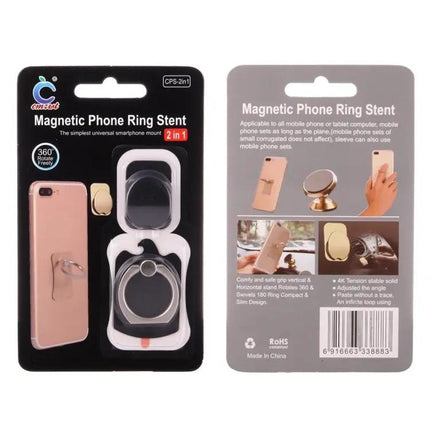 Cmzact 2-in-1 Eagle Shape Magnetic Phone Ring and Car Mount Stand