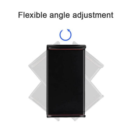 CHZ-06 Retractable Car Backrest Holder for 7 to 14 Inch Phones and Tablets Red showing 360° rotation and flexible angle adjustment for rear-seat viewing