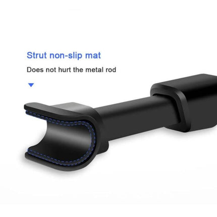 CHZ-06 Retractable Car Backrest Holder for 7 to 14 Inch Phones and Tablets Red - close-up of black strut non-slip silicone mat protecting metal rod