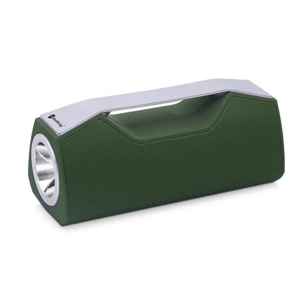 Alt Tag: NewRixing Travel Bluetooth Speaker With Built In Flashlight compact green portable speaker with built-in flashlight