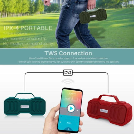 NewRixing Portable Bluetooth Speaker With FM
