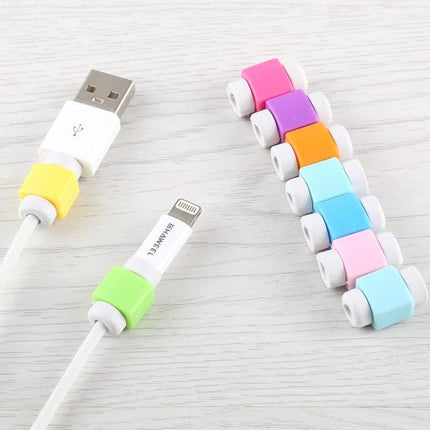 Compact Earphone Cable Organizer for Everyday Storage and Protection - small colorful cable holders preventing tangles and protecting earbuds