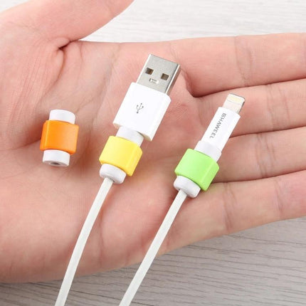 Compact Earphone Cable Organizer for Everyday Storage and Protection - small colorful cable protectors preventing tangles and damage