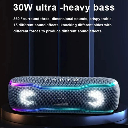 XDOBO Portable Bluetooth Speaker For Outdoor Picnics with LED lights, IPX7 splashproof, lanyard ready