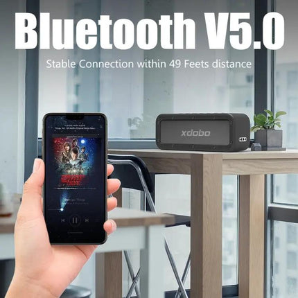 XDOBO Wake 1983 Bluetooth Speaker IPX7 Waterproof 6600mAh