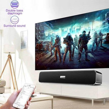 YINDIAO Wireless Bluetooth Speaker For Travel Home And Outdoor Use compact 38.1x6.5x5.6cm portable 607g