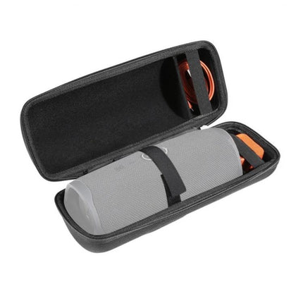 Portable Speaker Travel Case With Padded Interior And Handle protective EVS shell with strap, carabiner pocket for cables and accessories