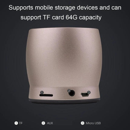 Awei Portable Bluetooth Speaker For Travel And Daily Use showing TF card slot AUX and Micro USB ports for playback