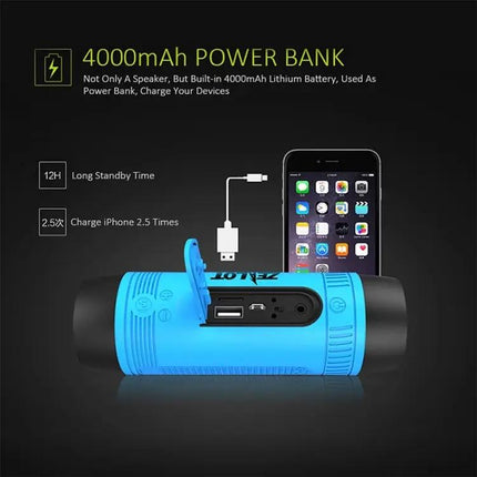 Compact Bluetooth Speaker With LED Light For Outdoors