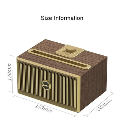 Oneder Portable Bluetooth Speaker For Travel And Daily Use compact wood-grain Bluetooth 4.2 speaker 193x140x120mm