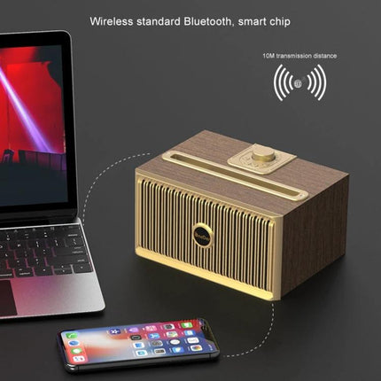 Oneder Portable Bluetooth Speaker For Travel And Daily Use compact woodgrain Bluetooth 4.2 speaker for commuting and calls