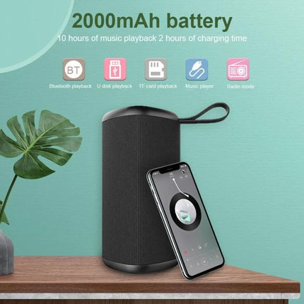 Zealot Compact Bluetooth Speaker For Travel And Commute black portable speaker with phone TF card strap 2000mAh