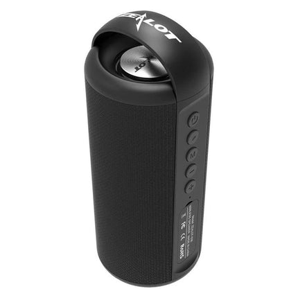 Zealot Compact Bluetooth Speaker With Carry Handle For Travel black portable speaker with handle and control buttons