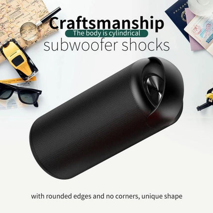 Zealot Compact Bluetooth Speaker With Carry Handle For Travel compact black cylindrical speaker ideal for home and travel