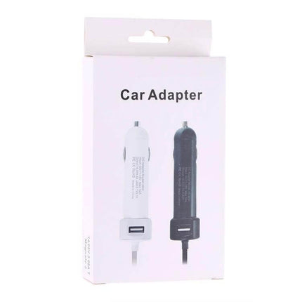 Car Charger With MagSafe Cable For MacBook On The Go - compact car adapter with MagSafe 2 output and USB port for charging MacBook and iPhone