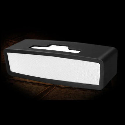 Bose SoundLink Mini Slim Silicone Carry Case For Everyday Use slim black silicone protective case with white grille