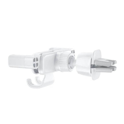 Ideal Series Car Gravity Phone Holder For Air Vent Folding compact white foldable air vent mount with gravity four-corner grip