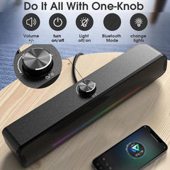 L16 Compact RGB Bluetooth Speaker with High-Fidelity Sound and Wireless Streaming