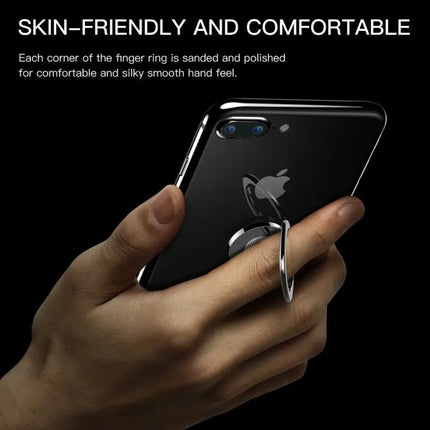 Universal Rotatable Metal Ring Holder for Smartphones