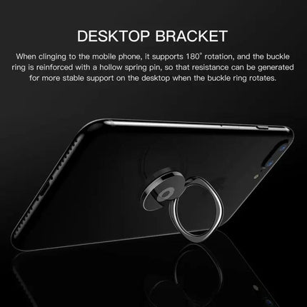 Universal Rotatable Metal Ring Holder for Smartphones