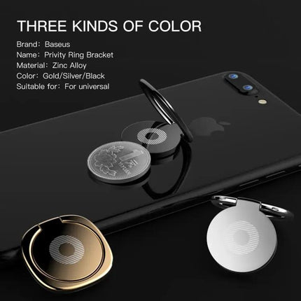 Universal Rotatable Metal Ring Holder for Smartphones