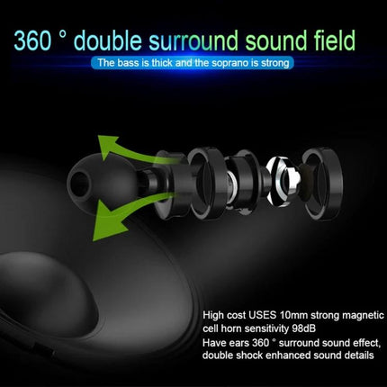 X3 Magnetic Bluetooth Earbuds For Commute And Workout Convenience black magnetic in-ear earbuds with 360° surround sound components