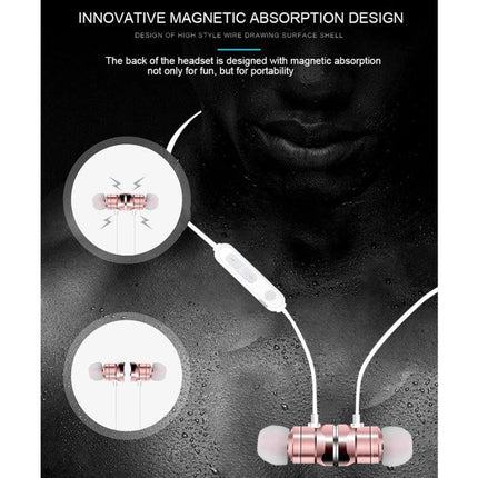 X3 Magnetic Bluetooth Earbuds For Commute And Workout Convenience showing magnetic snap design, inline controls, and sweat-resistant use