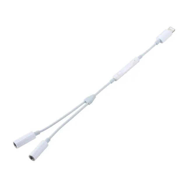 8-Pin To Dual 3.5mm Female Audio Adapter With Wire Control | Syndmart