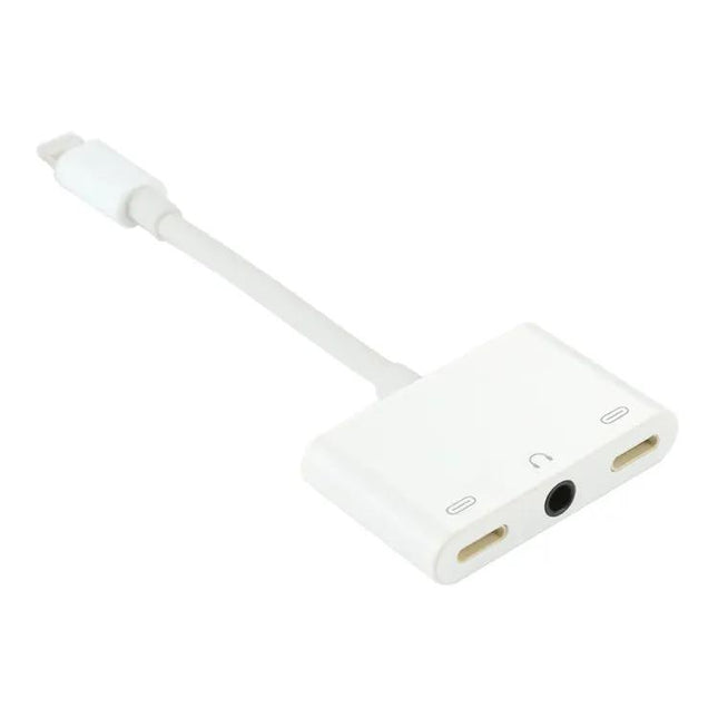 8 Pin Male To Dual 8 Pin Female And 3.5mm Audio Adapter | Syndmart