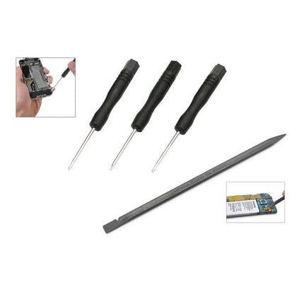 JIAFA Nine-in-One Battery Repair Tool Set for iPhone 8 showing screwdrivers and pry tool for battery replacement