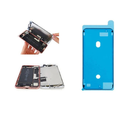 JIAFA Nine-in-One Battery Repair Tool Set for iPhone 8 showing opened iPhone 8 and adhesive battery replacement strip