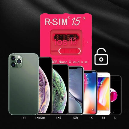 R-SIM 15 Card for iPhone Travel and Carrier Unlocking - universal unlocking card compatible with iPhone 11 Pro Max, 11, X, XS, 8 series